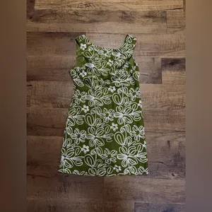 Lulus Fenicia Green Abstract Floral Embroidered Mini Dress thumbnail 5