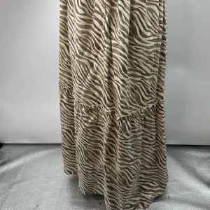 Cactus & Pearl zebra print tiered maxi dress XL thumbnail 6