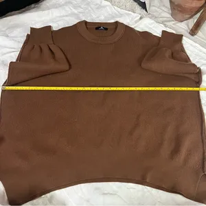 LILLUSORY Brown Oversized Batwing Sweater Size undefined thumbnail 8