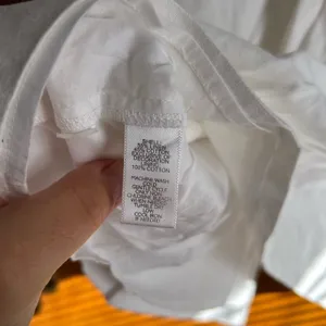 LOFT WHITE CROCHET LINEN SHIFT DRESS thumbnail 4