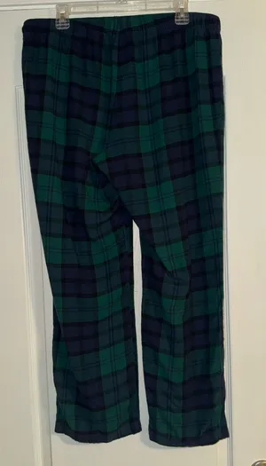 Old navy women’s green and blue pajama pants. Worn once thumbnail 1