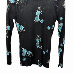 Karen Kane Sheer Mesh Floral Top Women's Small Fairy Coquette Festival Indie Y2K thumbnail 6