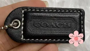 1.5" y2k COACH Fob Bag Charm Hang tag Hangtag thumbnail 1