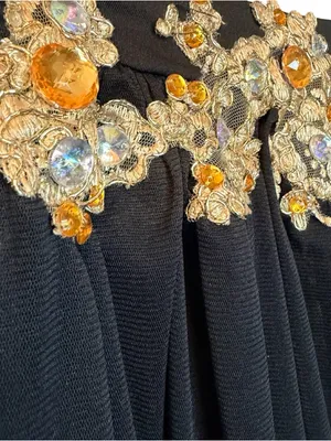 Beautiful Long Tulle Skirt – Gold Waist Detail | Size M 🖤 ✨ thumbnail 5