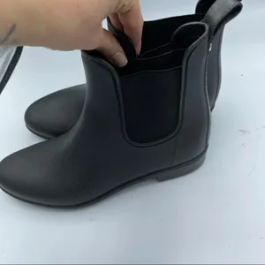 Sam Edelman Black Rubber Chelsea Rain Boots Womens 10 Waterproof Winter Fall thumbnail 6