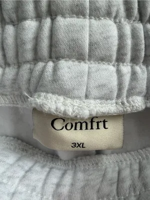 Comfrt Cloud Heather Gray Sweatpants Joggers Embroidered Logo Women Size 3X Plus thumbnail 9