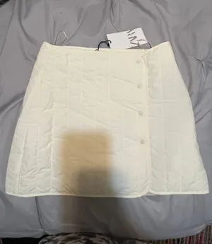 ZARA Quilted Patchwork Skirt thumbnail 1