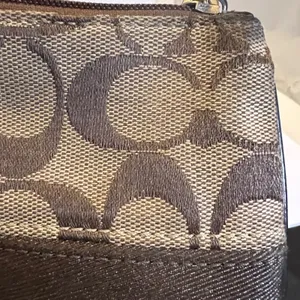 Coach‎ Wristlet Womens OS Brown Signature C Monogram Canvas Zip Pouch thumbnail 7