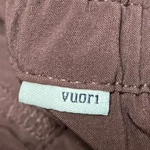 Vuori Women's Brown High Waisted Elastic Waist Tapered Trousers Joggers Pants L thumbnail 4