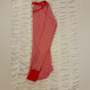 Aerie Brand Red Striped Long Sleeve Top thumbnail 7