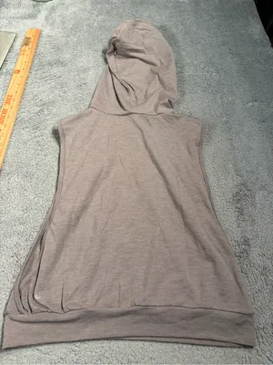 Halara hooded Sleeveless cropped running Tank Top small thumbnail 6