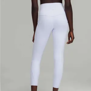 Lululemon Align Legging High Rise With Pockets 25" Double Lined Pastel Blue Nulu thumbnail 10