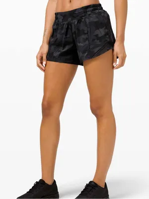 Lululemon Hotty Hot Short II *Long 4" Heritage 365 Camo Deep Coal Multi / Black thumbnail 1