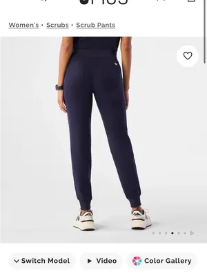 Figs Navy Women's Jogger Scrub Pants thumbnail 2