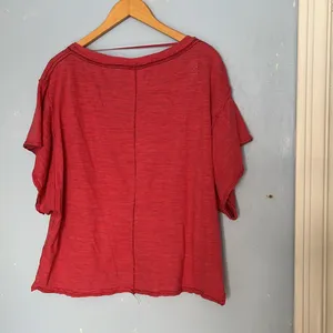 We The Free Oversized Boxy Deep V Neck Short Sleeve Relaxed T Shirt thumbnail 3