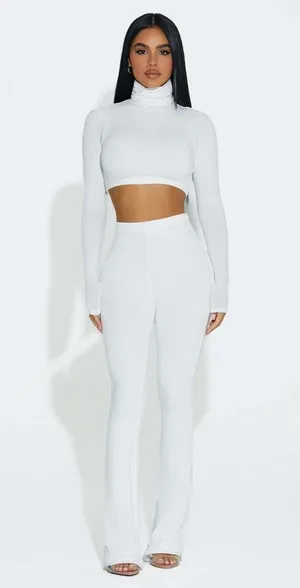 Naked Wardrobe Flared Legging Pants thumbnail 1