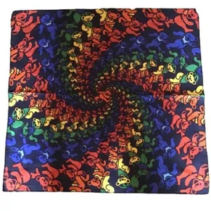 NWT Grateful Dead Rainbow dancing bears bandana thumbnail 1