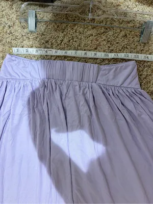 Free People Beach Serenity Midi Maxi Skirt Lilac Lavender Purple Size Medium thumbnail 11