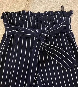 SheIn Paper Bag Pinstripe Dress Pants thumbnail 2