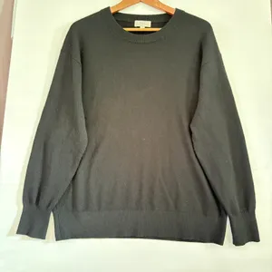 J.Crew Cashmere Crewneck Sweater Black Long‎ Sleeve Knit Pullover Womens Small thumbnail 1