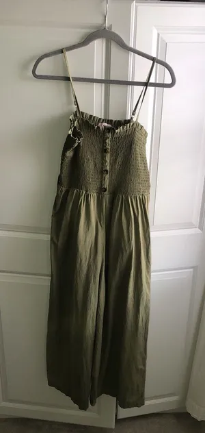Pink Lily Jumpsuit Wide Leg XL Green thumbnail 1