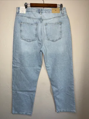 Zara‎ Light Blue Cropped Jeans thumbnail 3