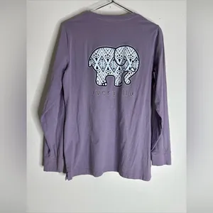 ivory ella Medium Purple‎ Long Sleeve T-shirt CP0339 thumbnail 2