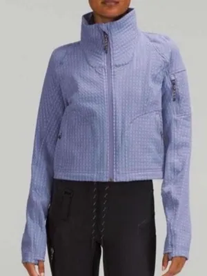 Lululemon Water-Repellent Fleece Hiking Jacket Peri Purple thumbnail 1