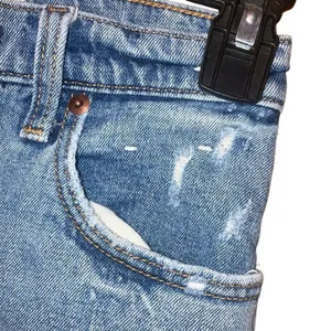 Abercrombie & Fitch Ankle Straight Ultra High Rise Distressed 00/24R #760 thumbnail 4