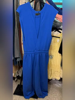NWT Free People FP Movement Throw And Go Onesie - electric cobalt blue - XS thumbnail 8