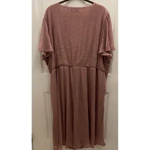 Bloomchic Dusty Rose Glitter Shimmer Midi Dress Womens 26‎ Party Wedding Gown thumbnail 7