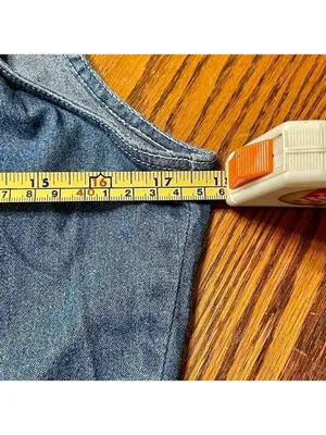 Vintage 1990s David Bitton Blue Denim Sleeveless Button Up Top thumbnail 9