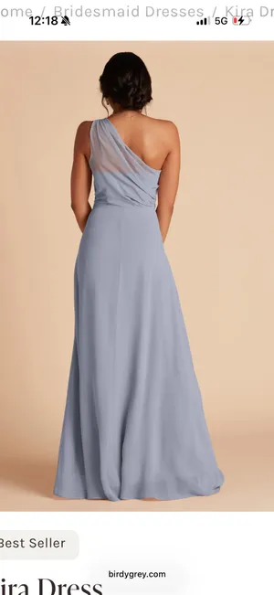 Bridesmaid Birdy Grey Dusty Blue Dress thumbnail 2