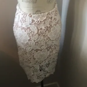 Sans Souchi Floral Lace Pencil Skirt Sz S thumbnail 2
