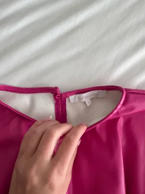 Pink Faux Leather Top thumbnail 5