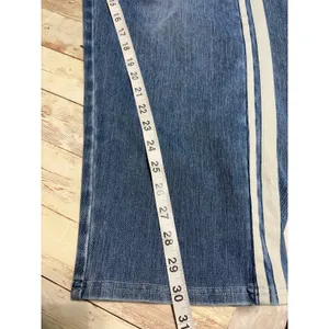Halara Flex Barrell Jeans Women's Size Large Regular Side Stripe Stretch Denim thumbnail 8