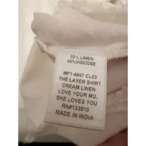 Show Me Your Mumu Frayed Hem‎ Cream The Layer Shirt Size S thumbnail 4