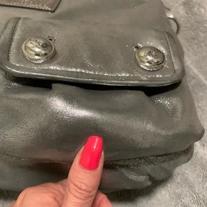 Coach Metallic Silver Poppy Hobo Bag thumbnail 16