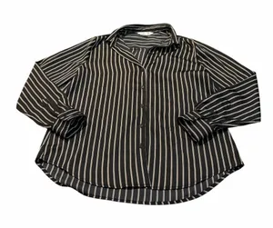 OLD NAVY striped classic shirt button down thumbnail 1