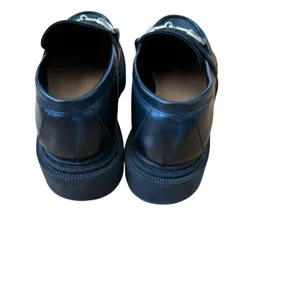 H&M Black Lug Sole Loafers Chunky Platform Horsebit Hardware Women's Size 40 thumbnail 3