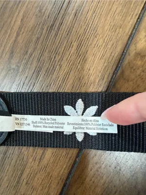 Target Black Daisy Webbing Belt with White Flowers X-Small thumbnail 5