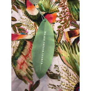 Farm Rio Into the Jungle Mini Dress Tropical Print, XS Linen $190 NWT thumbnail 8