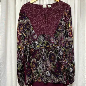 Westbound Women’s Floral‎ Print Long Sleeve Size XL Top thumbnail 6