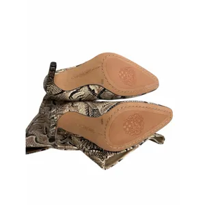 Vince Camuto Knee High Boots Leather Fendel Snake Print Stiletto‎ Heel NEW thumbnail 8