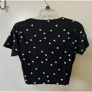 ASOS black crop top thumbnail 2