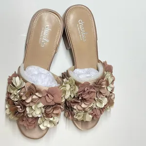 Charles by Charles David Victorious Sandals Women's Size 7M Ivory Floral Chiffon thumbnail 7