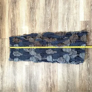 Long blue scarf Blue thumbnail 4