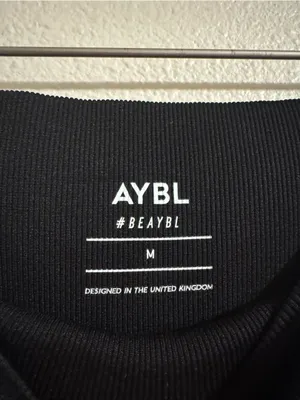 AYBL Black Seamless High-Waist Leggings thumbnail 2