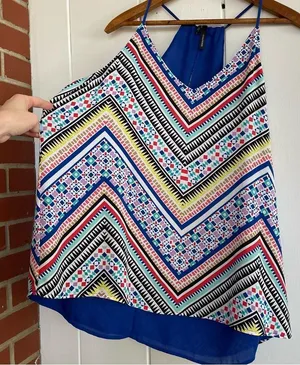 ⭐️ Maurices Colorful summery Tank Top Size Large thumbnail 2