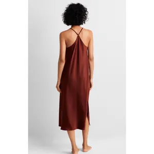 Brand New State of Day Women's Size Large Burgundy Purple Sleep Dress Gown thumbnail 2